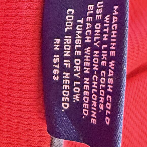 Polo Ralph Lauren Sleep Shirt Mens Sz Large Red 100% Cotton Long Sleeve Thermal - Picture 6 of 6